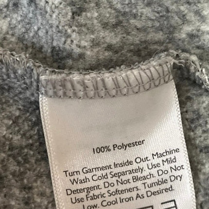 Eddie Bauer Women's Gray Long Sleeve Turtleneck Fleece Full Zip Sweater Top S