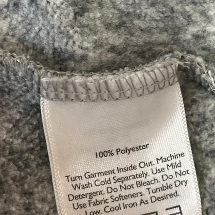 Eddie Bauer Women's Gray Long Sleeve Turtleneck Fleece Full Zip Sweater Top S