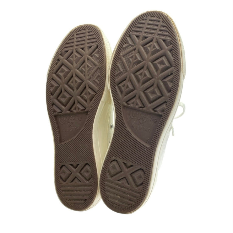 Converse Chuck Taylor All-Star Lift Womens White Heart Print High Top Sneakers 8