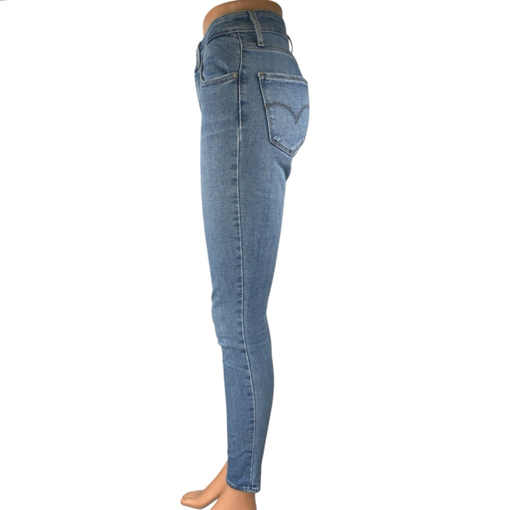 Levi's 721 Women's Blue High Rise Skinny Medium Wash Denim Jeans Pants Size 25
