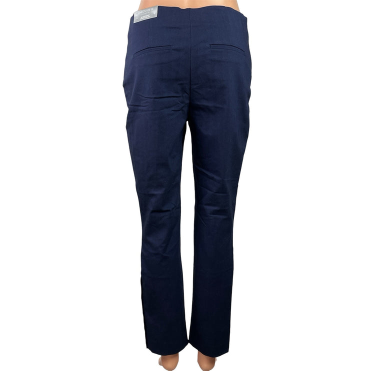 NEW Chico's So Slimming Juliet Slim Leg Women's Blue Ankle Trousers Pants Size 4