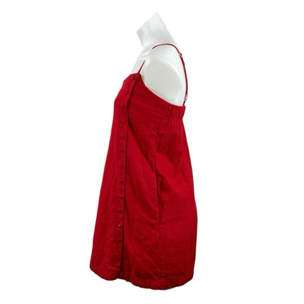 Abercrombie & Fitch Red Sleeveless Tank Cami Camisole Mini Slip Dress Size S