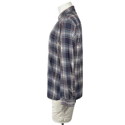 Jasper Conran Jeans Plaid Check Collared Long Sleeve Button Down Shirt Top Sz XL