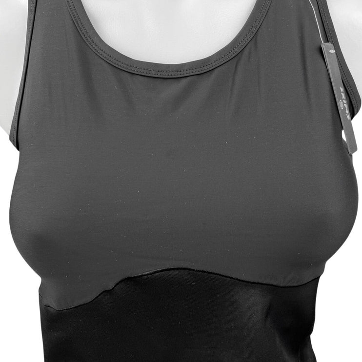 NEW Skims Performance Black Racerback Athletic Workout Yoga Crop Tank Top Size L