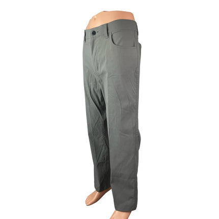 Orvis Men's Gray High Rise Chino Slacks Straight Trousers Dress Pants Size 36x30