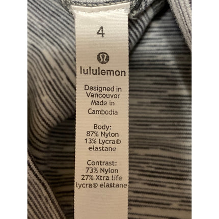 Lululemon Women's Heather Gray Yoga Workout Running Athletic Leggings Pants Sz 4