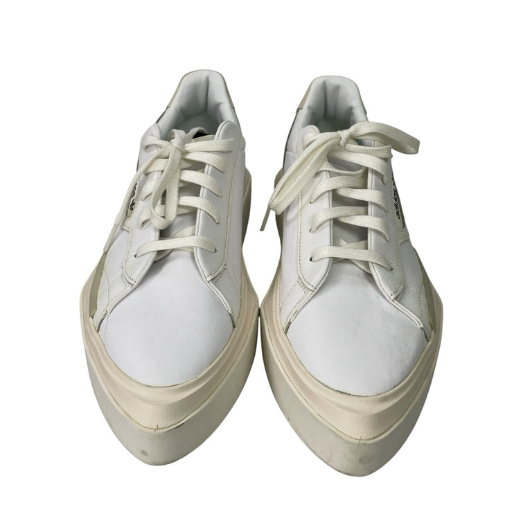Adidas Hypersleek Women's Cream White Platform Lace Athletic Sneakers Shoes S47