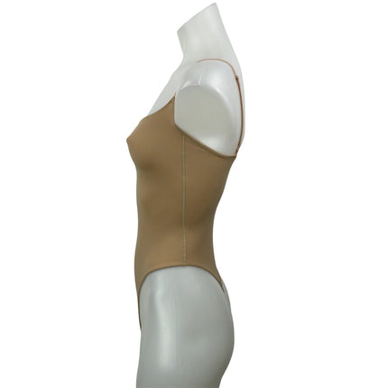 SKIMS Brown Tan Sleeveless Cami Camisole Seamless Sculpt Thong Bodysuit Size XS