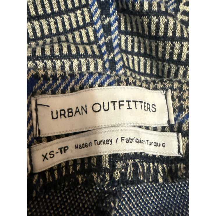 Urban Outfitters Black Houndstooth Plaid Mid Rise Bootcut Trousers Pants Size XS