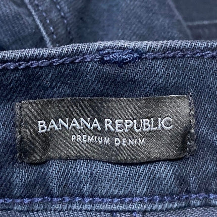 Banana Republic Women's Blue Wide Leg High Waist Crop Denim Jeans Pants Size 27