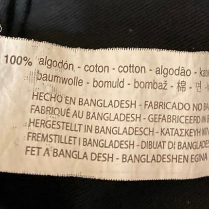 Zara Women's Black Short Sleeve Twist Front Crew Neck Crop T Shirt Tee Top Sz M