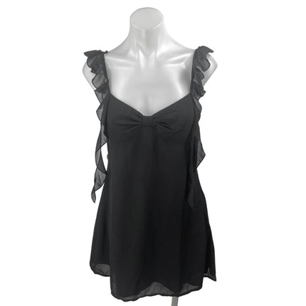 NEW Beginning Joyce Sleeveless Ruffle Sweetheart Coquette A Line Mini Dress Sz 8