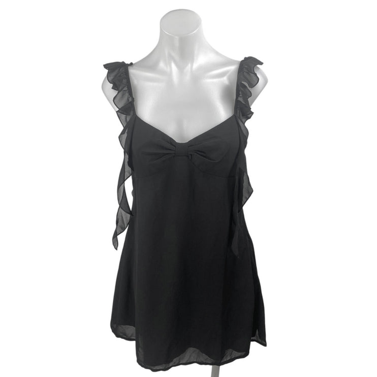 NEW Beginning Joyce Sleeveless Ruffle Sweetheart Coquette A Line Mini Dress Sz 8