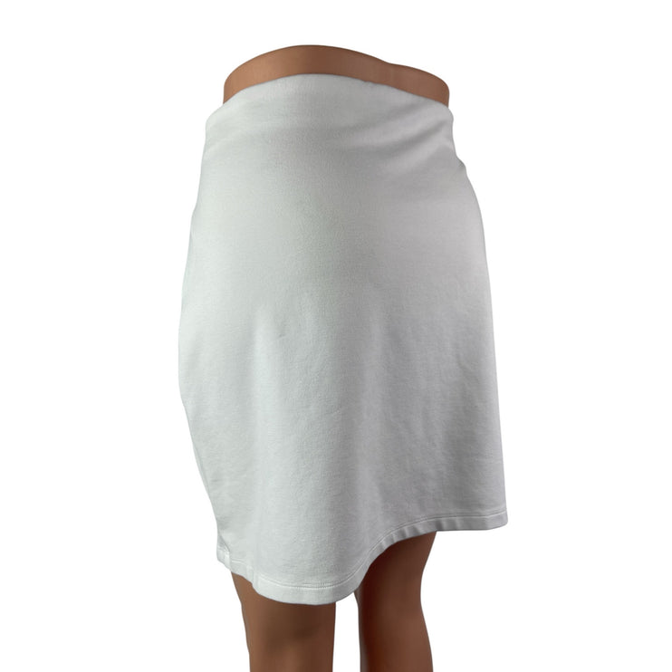 Aritzia Sunday Best Women's White High Waisted Pencil Mini Slip Skirt Size L