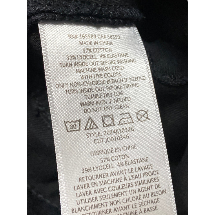 Joie Women's Black High Waisted Utility Slim Straight Leg Denim Jeans Size 31