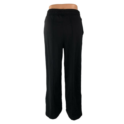 Sweaty Betty Women's Black High Waisted Wide Leg Baggy Trousers Pants Size 6