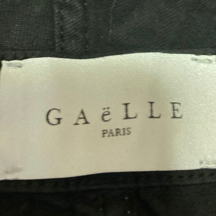 Gaelle Black Studded Distressed Ripped Knee Mid Rise Skinny Denim Jeans Pants 27