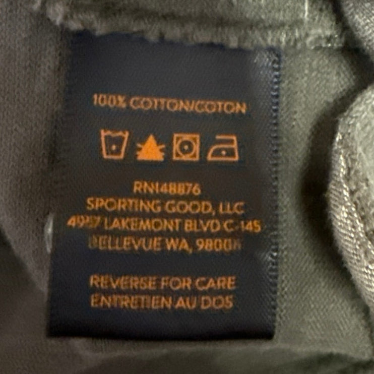 Good Man Brand Men's Gray Short Sleeve Collar Pocket Pullover Polo Shirt Top M