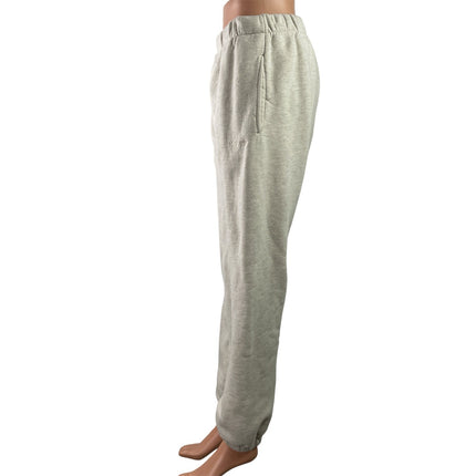 Madhappy Womens Beige Elastostic Waist Tapered Leg Lounge Jogger Sweat Pants M
