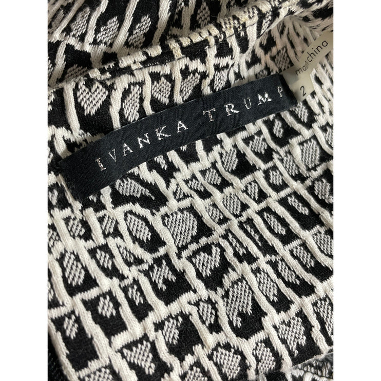 NEW Ivanka Trump Crocodile Print Ruffle Sleeveless Mini Flounce A-Line Dress 2