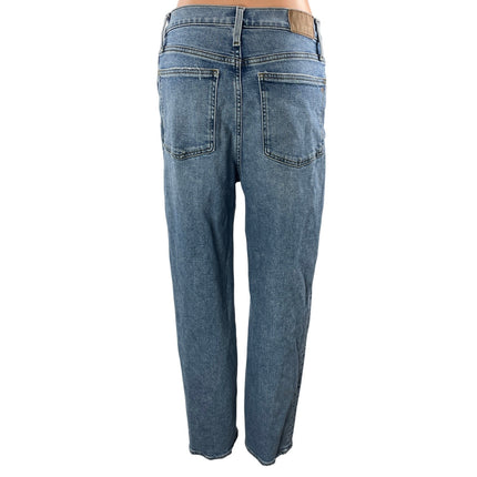 Madewell The Perfect Vintage Straight Cropped High Rise Denim Jeans Size 28