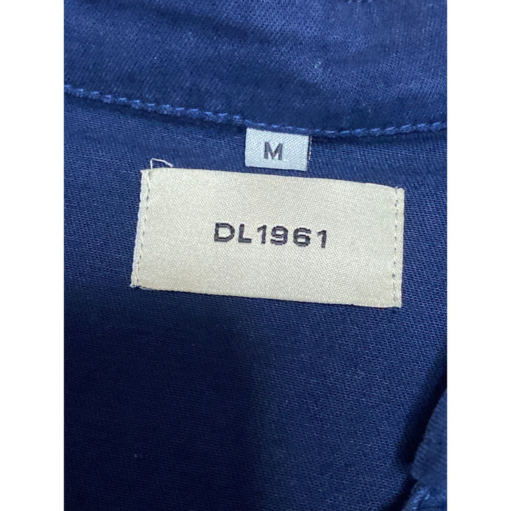 DL1961 Payton Blue Collared Sleeveless Button Down Mini Denim Shirt Dress Size S