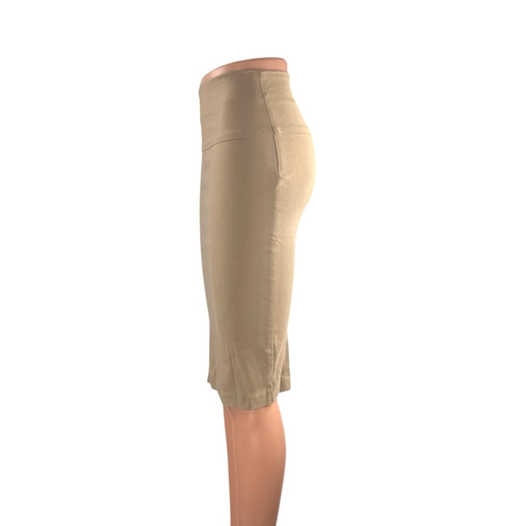 Top 10 USA Women's Beige Khaki High Waist Slit Fitted Pencil Mini Skirt Size XS