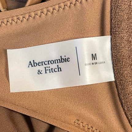 Abercrombie & Fitch Women's Brown Ruched Underwire Bikini Swimwear Set Size S/M