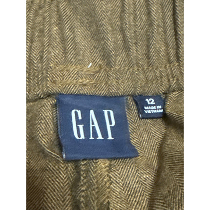 NEW GAP Women's Olive Green High Rise Wide Leg Baggy Trousers Pants Size 12