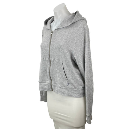 Aritzia TNA Women's Gray Long Sleeve Sweater Hooded Sweatshirt Jacket Top Sz 2XL