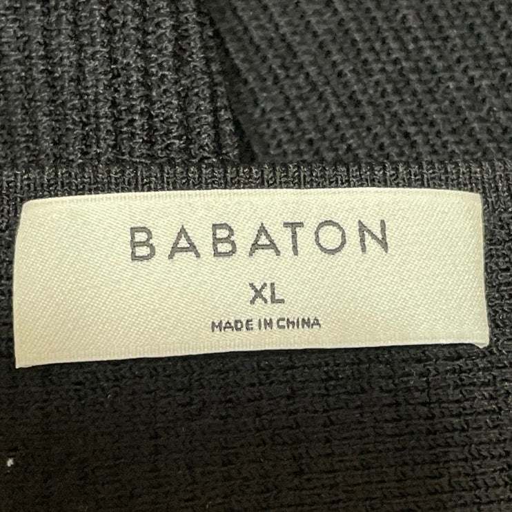 Aritzia Babaton Womens Black Sleeveless Sculpt Knit Square Neck Crop Tank Top XL