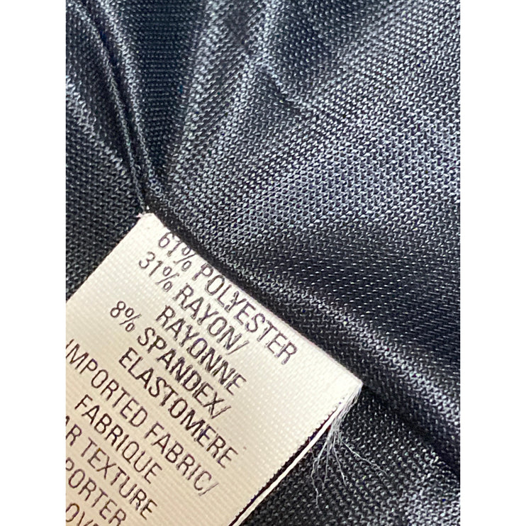 Anne Klein A Line Women's Black Full Zip Collar Long Sleeve Coat Jacket Size 4