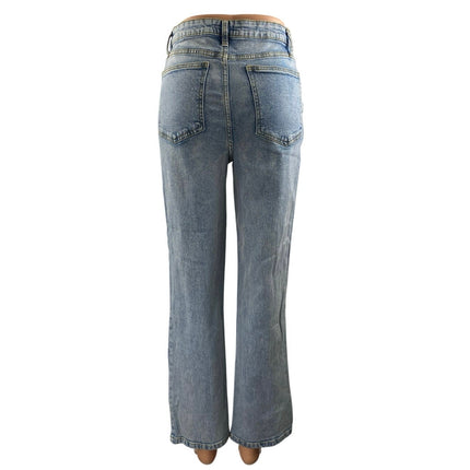 WeWoreWhat Women's Blue Light Wash High Rise Flare Bootcut Denim Jeans Size 25