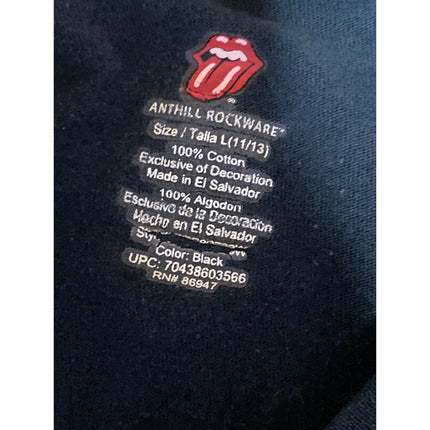 Anthill Rockware Women's Black Rolling Stone Band Concert Tour T Shirt Tee Top S