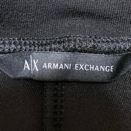 AX Armani Exchange Women's Black Logo High Rise Leggings Sweat Pants Size S
