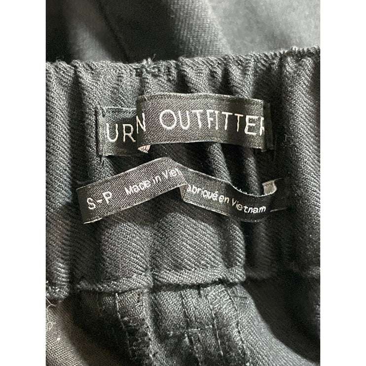 Urban Outfitters Women's Black Pleated High Rise Wide Leg Trousers Pants Size S