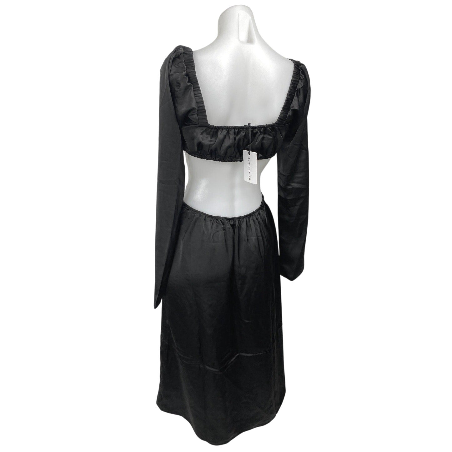 one sleeve black prom dress Black Lace Illusion One Sleeve Feather Custom Made Prom Dress main image 0