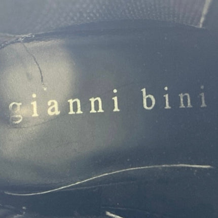 Gianni Bini Ridliegh Womens White Leather Chunky Lug Sole Chelsea Boots Size 10M