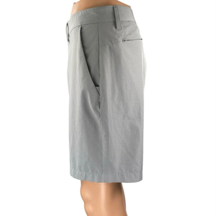 Fabletics The High Side Men's Light Gray Performance Golf Khaki Chino Shorts L