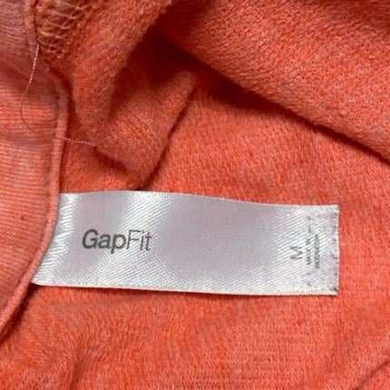 Gap Fit Women's Coral Orange Long Sleeve Cowl Neck Sweatshirt Sweater Top Size M