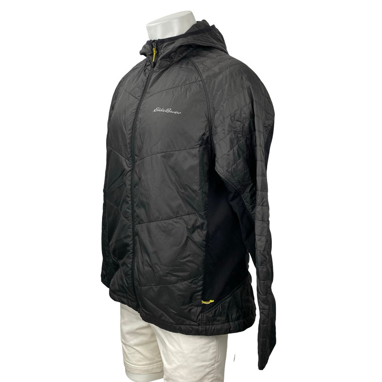 Eddie Bauer Ever Therm Down Black Athletic Activewear Windbreaker Coat Jacket L
