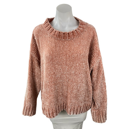 Sanctuary Women's Coral Long Sleeve Round Neck Knit Pullover Sweater Top Size M