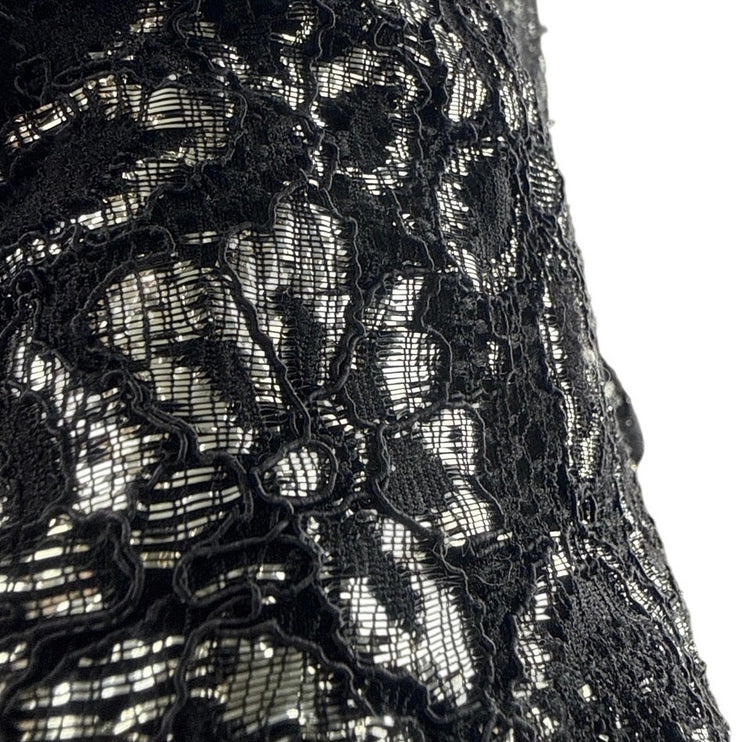 Bebop Women's Black Silver Embroidered Floral Mid Rise Casual Mini Shorts Size S