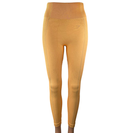 Gymshark Beige High Waist Skinny Yoga Gym Athletic Activewear Leggings Pants S