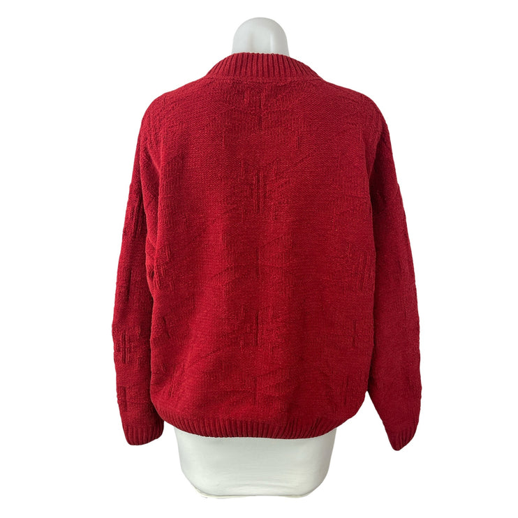 Weatherproof Vintage Women's Red Long Sleeve Mock Neck Knit Sweater Top Size XXL
