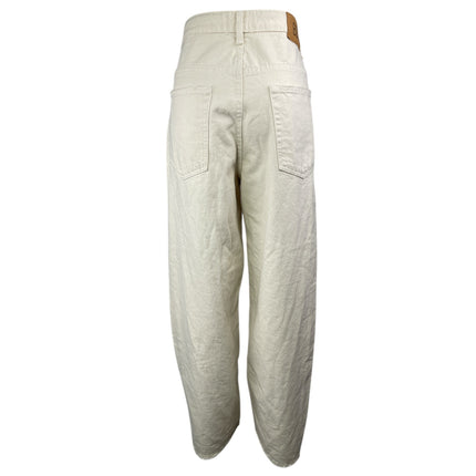 Urban Outfitters BDG Women's White High Rise Baggy Wide Leg Trousers Pants Sz 32