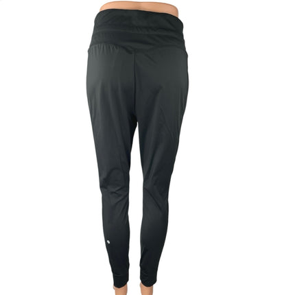 Halara Women's Black High Waisted Drawstring Athletic Leggings Pants Size M