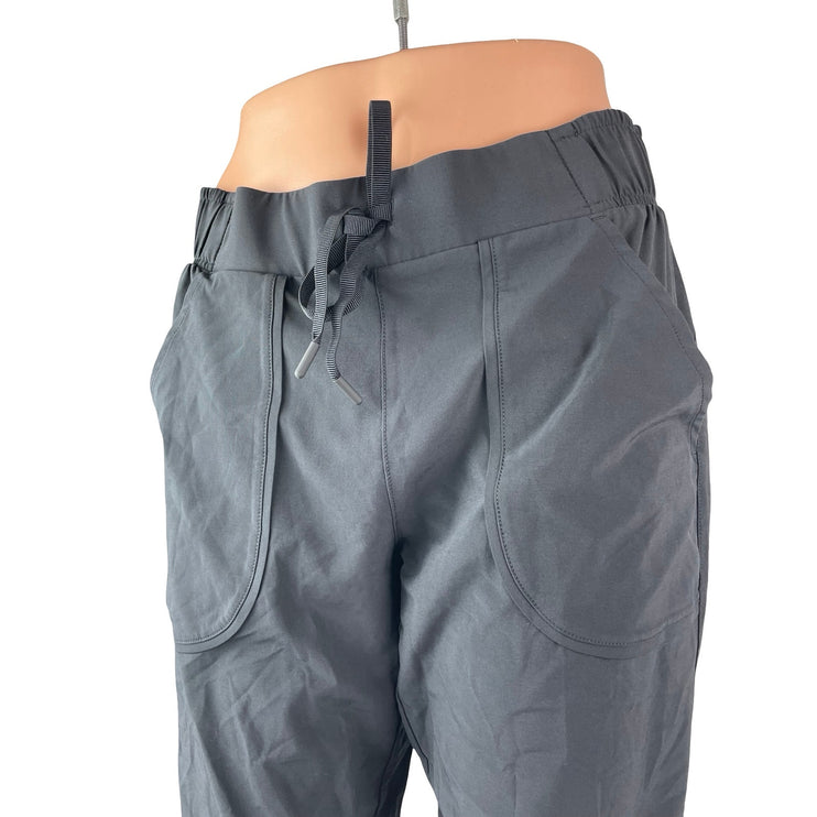 All In Motion Women's Black High Waisted Tie Tapered Leg Trousers Pants Size S