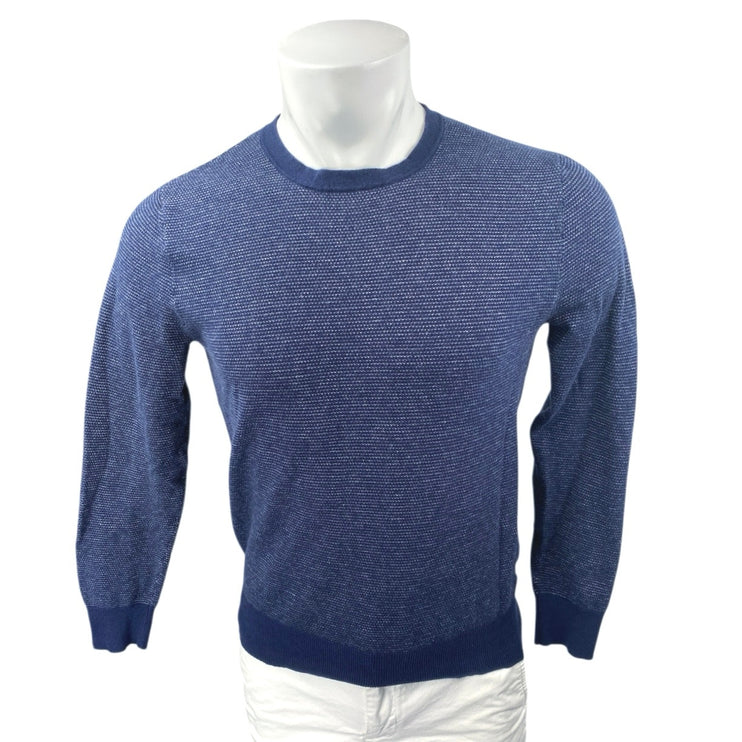 J.Crew Men's Blue Cashmere Knit Long Sleeve Crew Neck Sweatshirt Sweater Top S