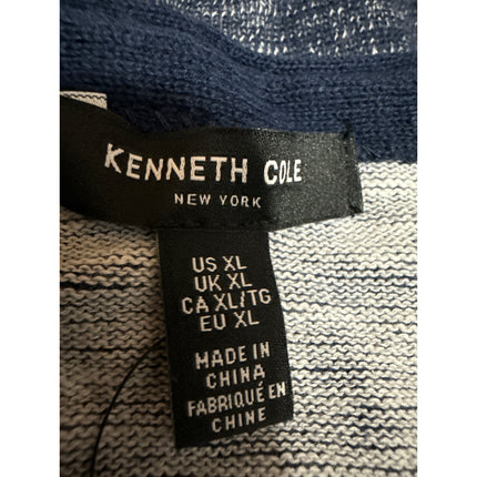 NEW Kenneth Cole Women's Blue Sleeveless Knit Round Neck Shirt Tank Top Size XL